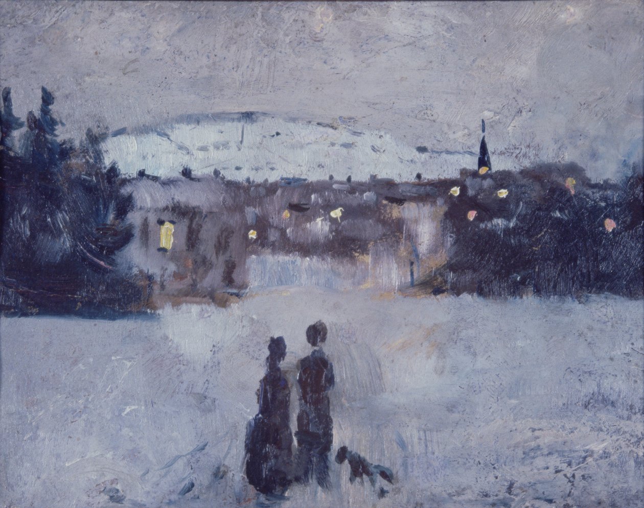 Paisaje Invernal en Skymning de Edvard Munch