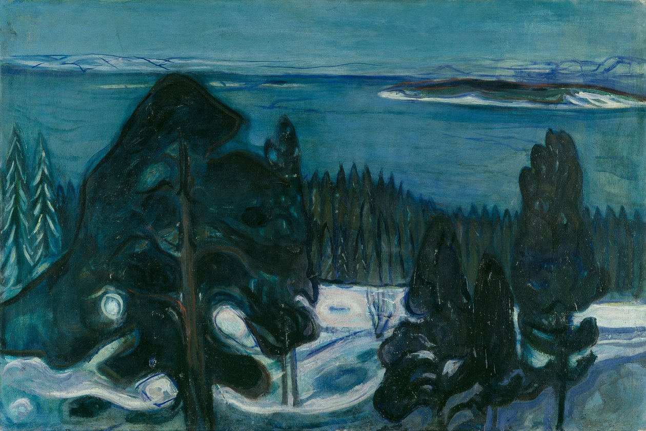 Noche de invierno de Edvard Munch