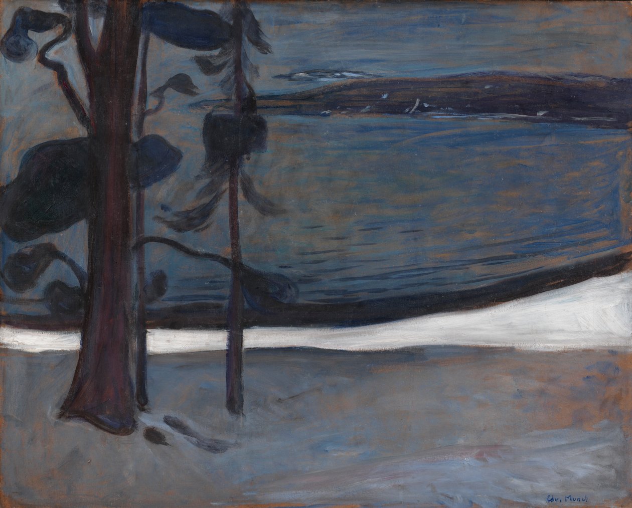 Invierno en Nordstrand de Edvard Munch