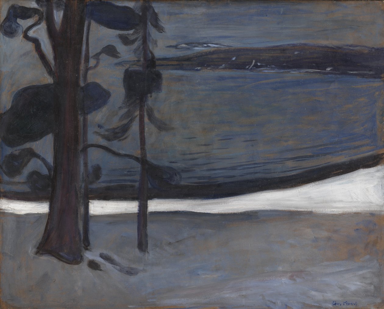 Invierno en Nordstrand de Edvard Munch