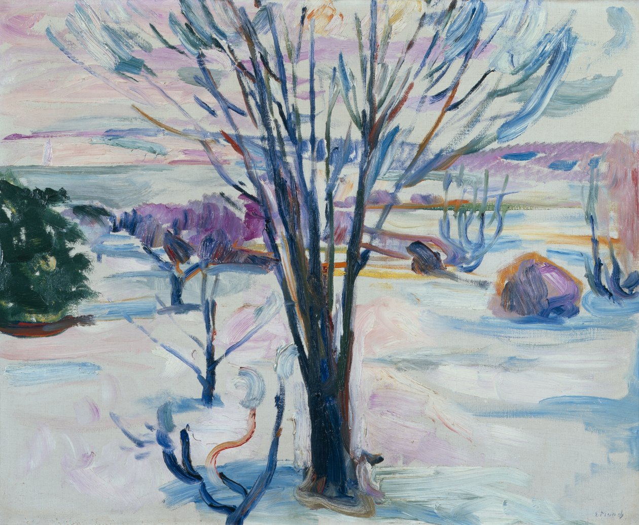 Paisaje invernal de Jeloya de Edvard Munch