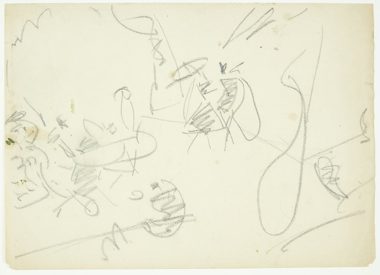 Estudio de composición para la imagen de Langelinje de Edvard Weie