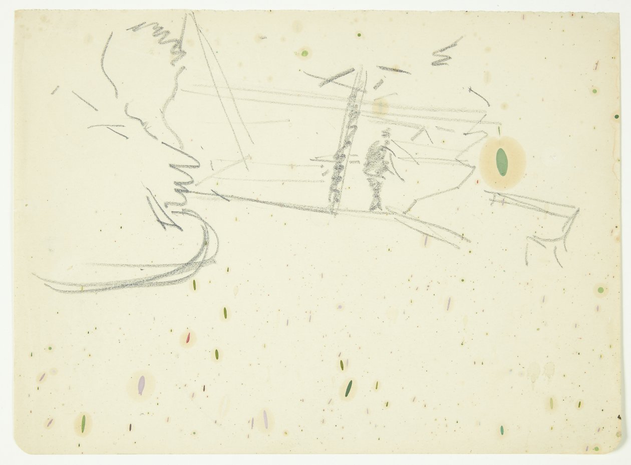 Estudio de composición para la imagen de Langelinje de Edvard Weie