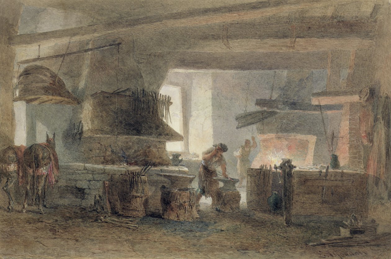 Una herrería en Sevilla de Edward Angelo Goodall