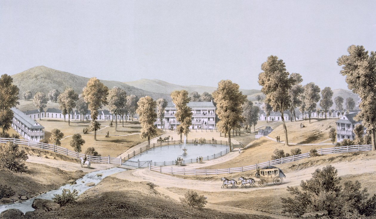 Manantiales de azufre amarillo, Condado de Montgomery, 1858 de Edward Beyer