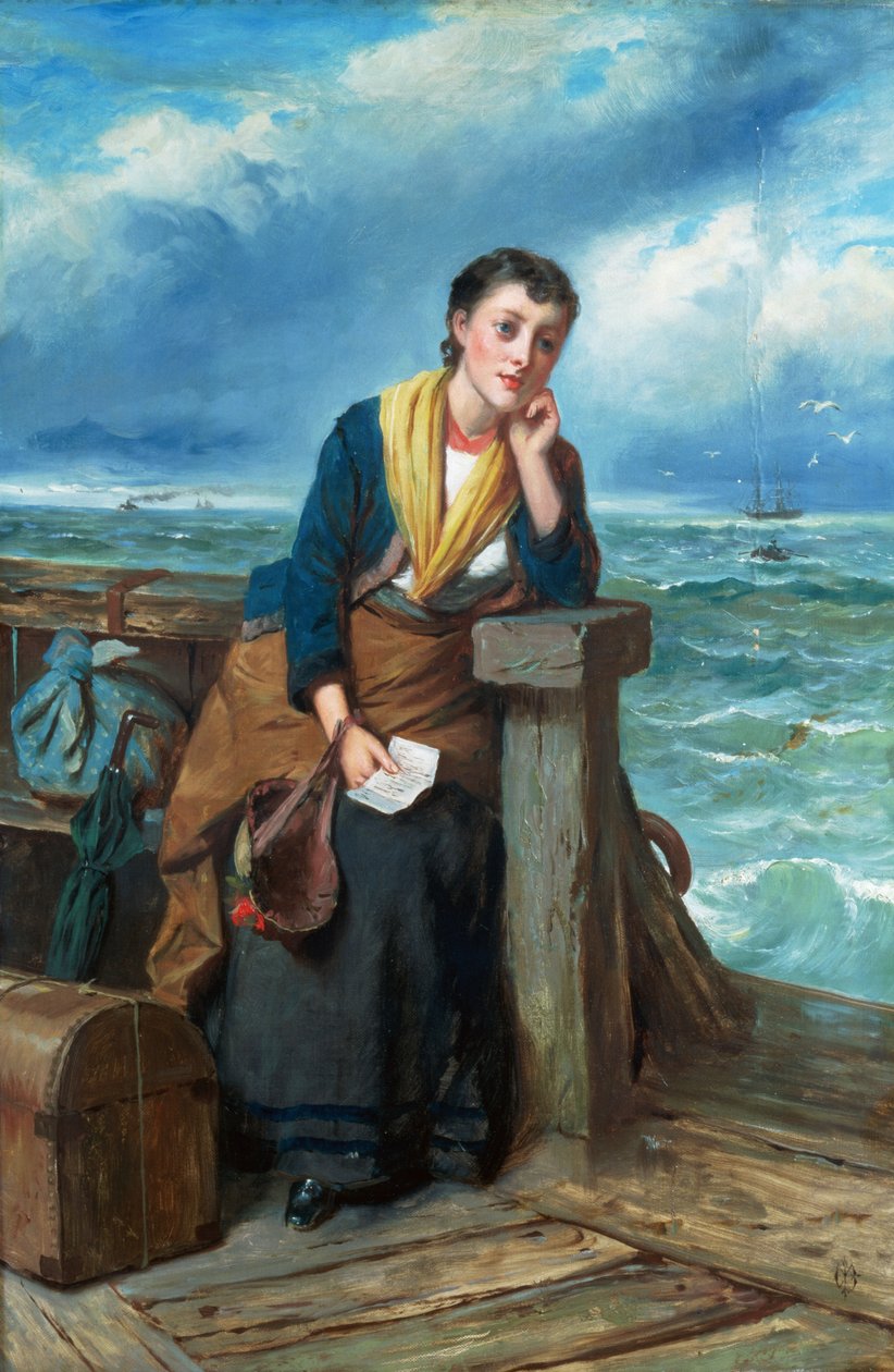 El Emigrante, c.1860 de Edward Charles Barnes