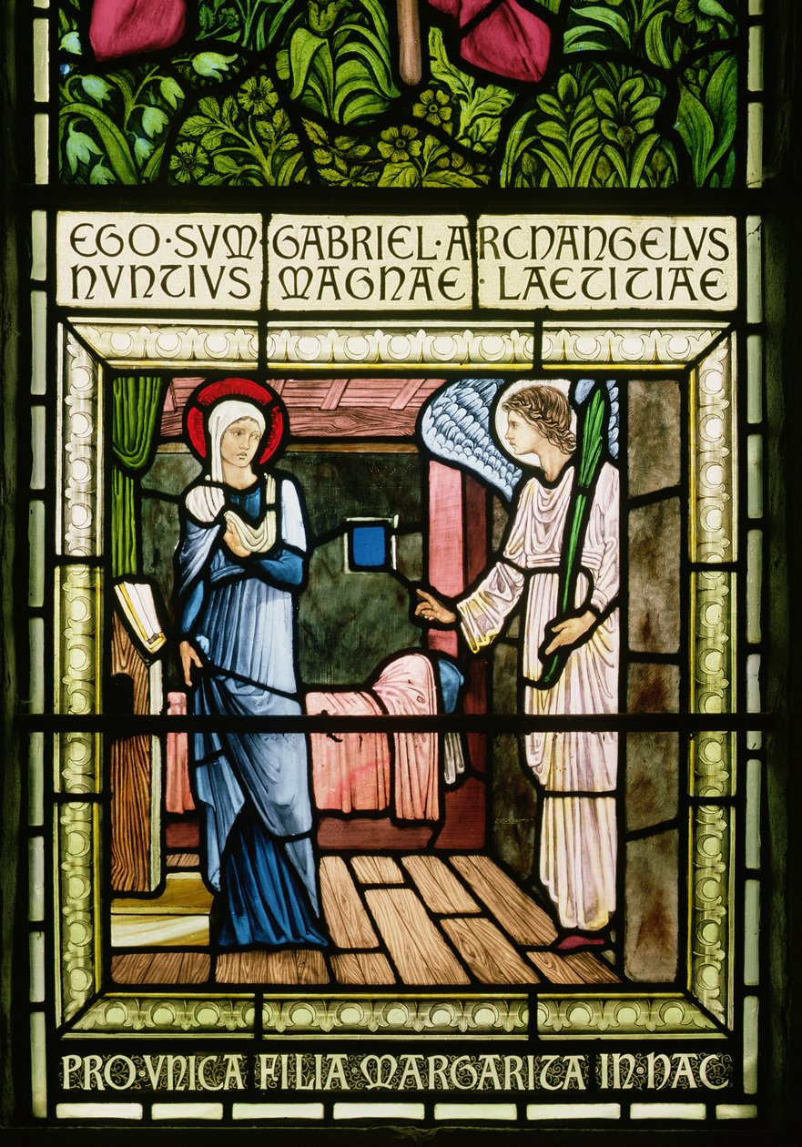 La Anunciación de Edward Burne Jones