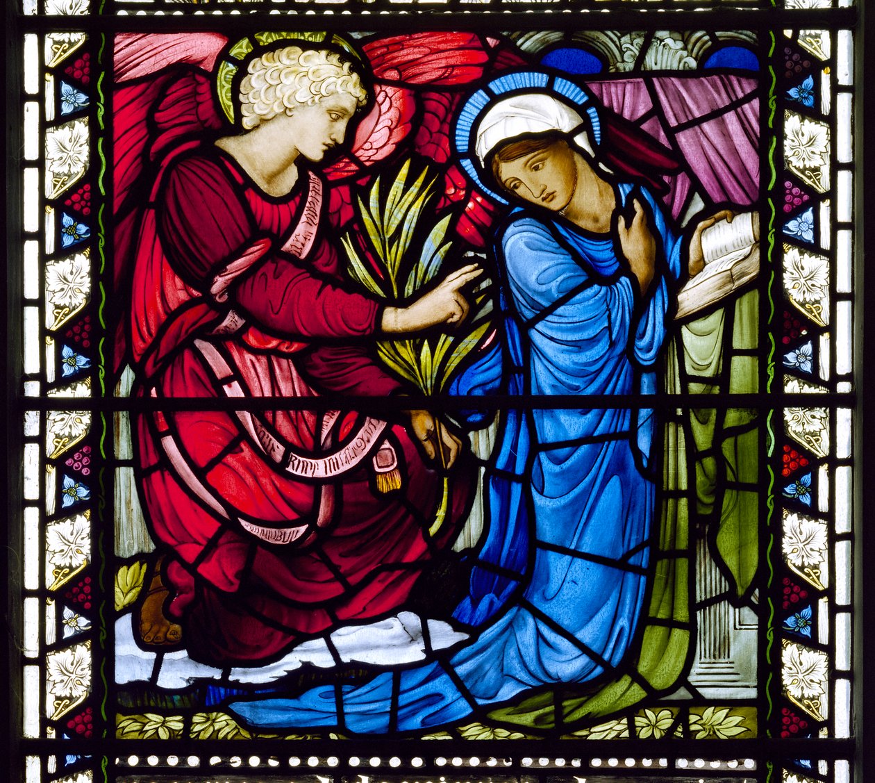 La Anunciación de Edward Burne Jones