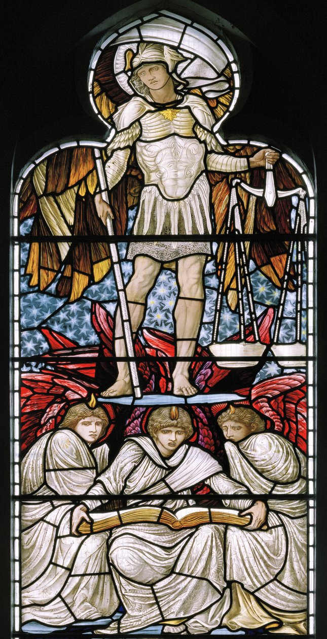 San Miguel Pesando Almas, El Juicio Final (detalle) de Edward Burne Jones