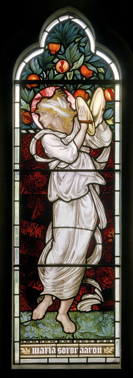 Waterford, San Miguel y Todos los Ángeles, Morris & Co., Edward Burne-Jones, Miriam de Edward Burne Jones