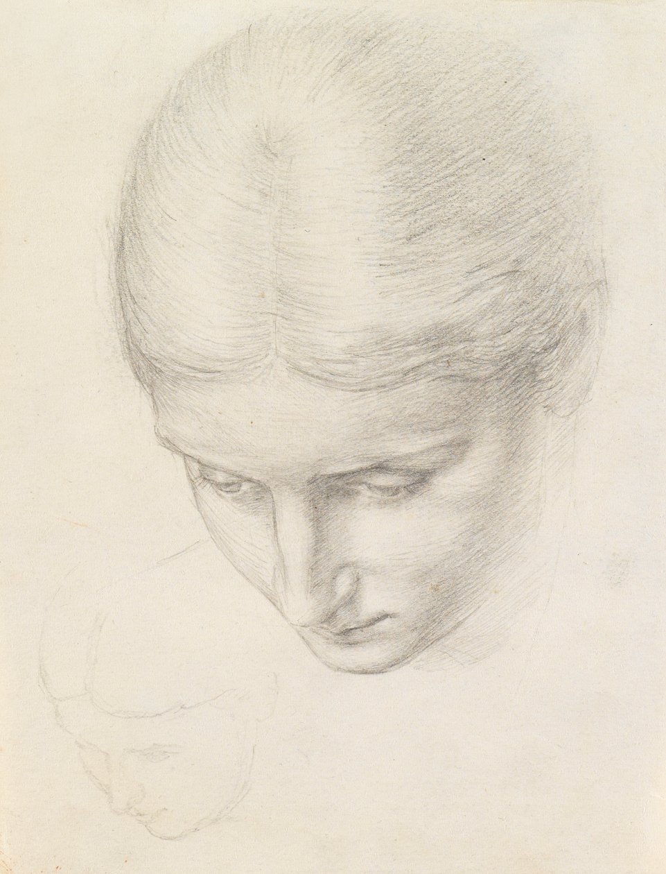 Estudio de una mujer, c.1868-71 de Edward John Poynter