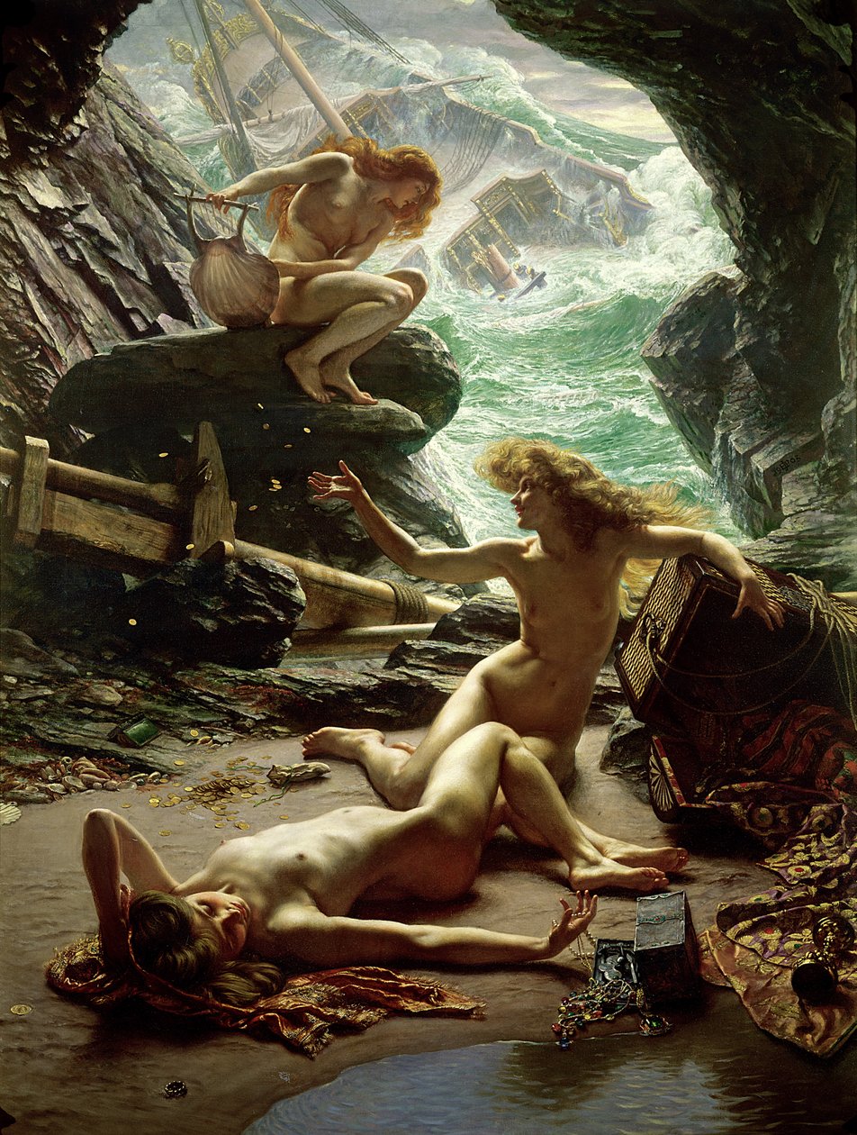 La cueva de las ninfas de la tormenta, 1903 de Edward John Poynter