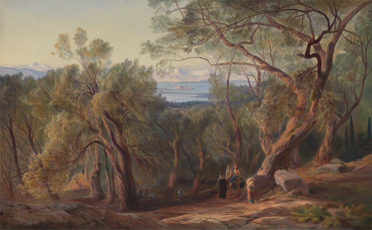 Corfú desde Santa Decca de Edward Lear