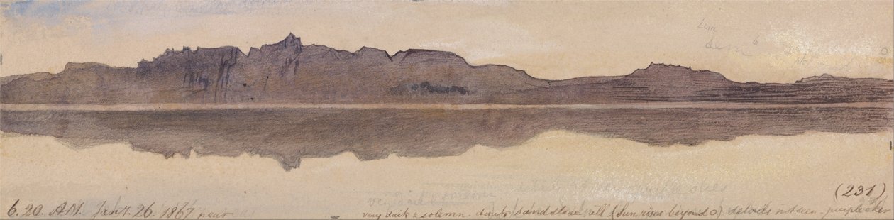 Amanecer en el Nilo de Edward Lear