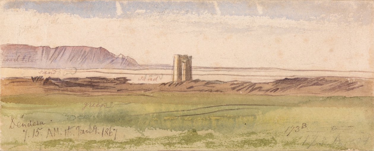 Dendera de Edward Lear