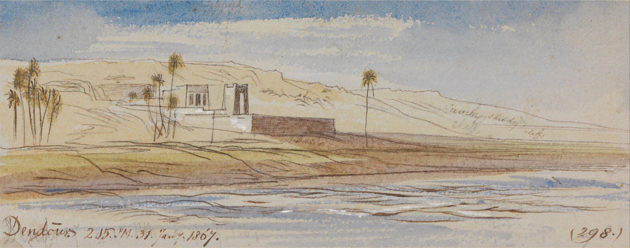 Dendour, 2:15 pm, 31 de enero de 1867 de Edward Lear