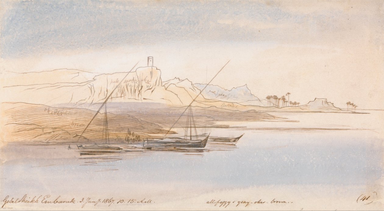 Gebel Sheikh Embarak de Edward Lear