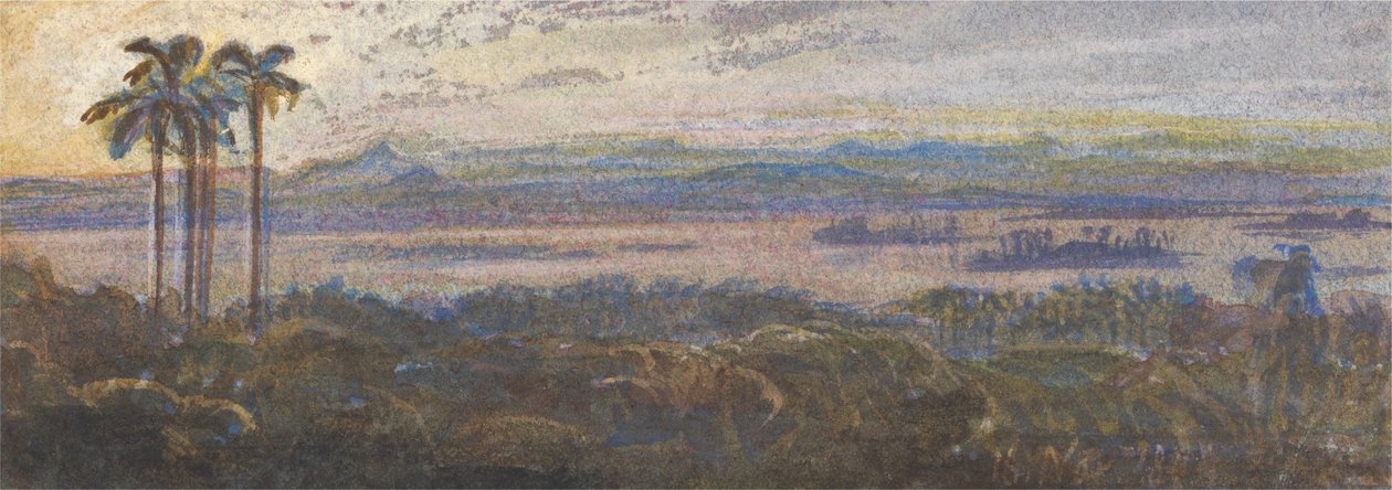 Paisaje del río Indio de Edward Lear