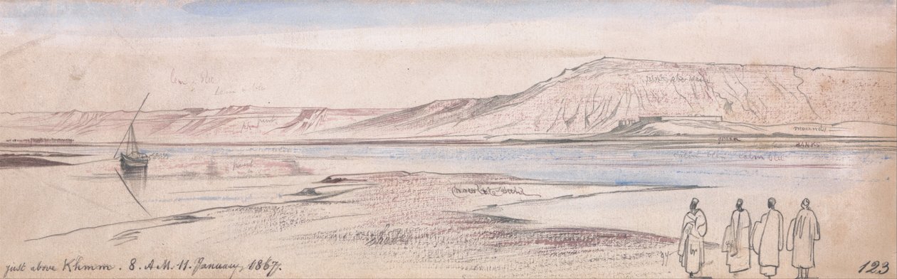 Justo encima de Ekhmim de Edward Lear