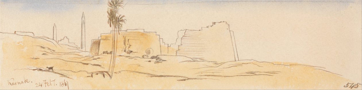 Karnak, 24 de febrero de 1867 de Edward Lear