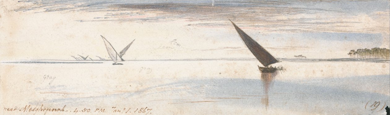 Cerca de Mesghouneh de Edward Lear