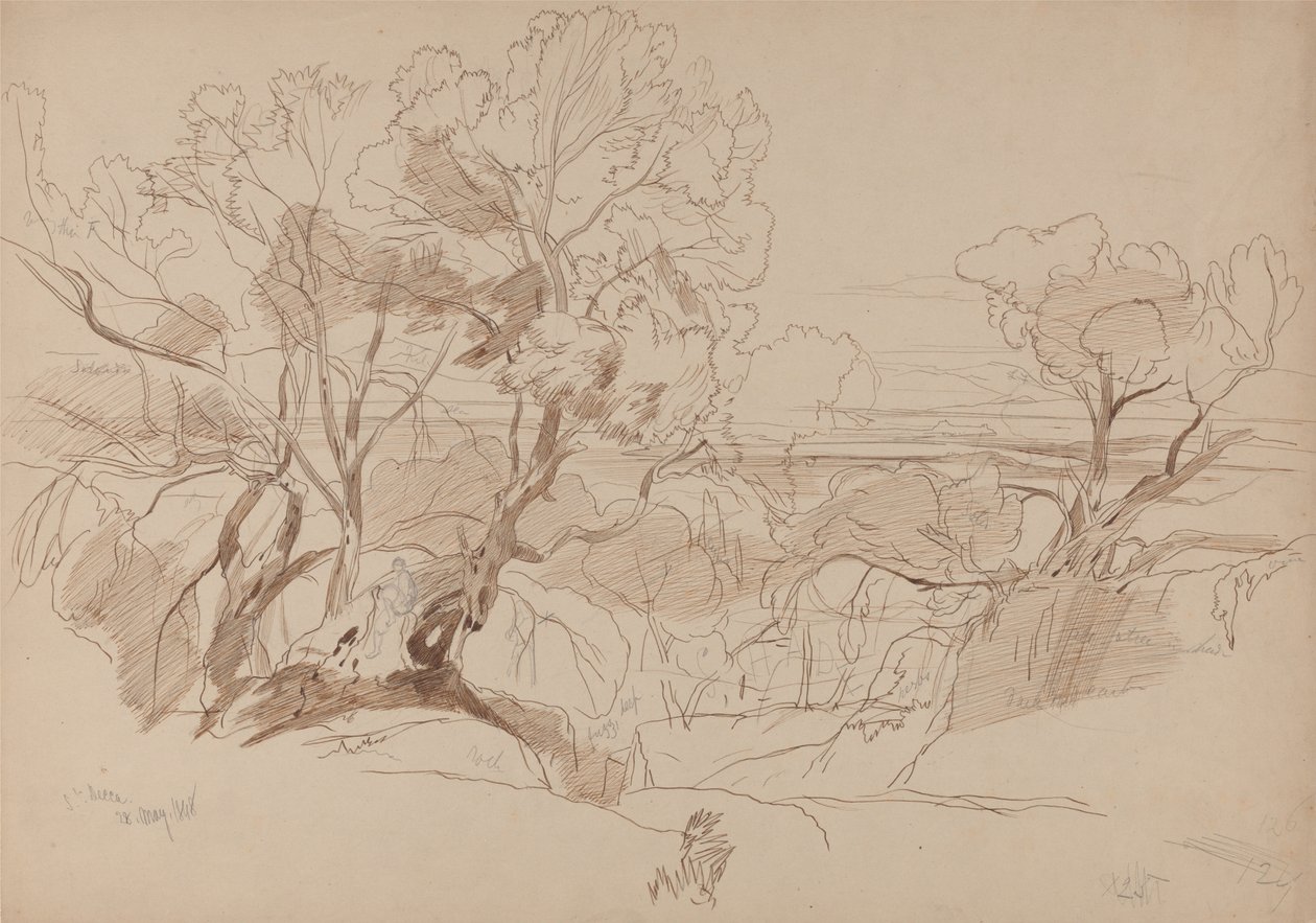 Santa Decca, Corfú de Edward Lear