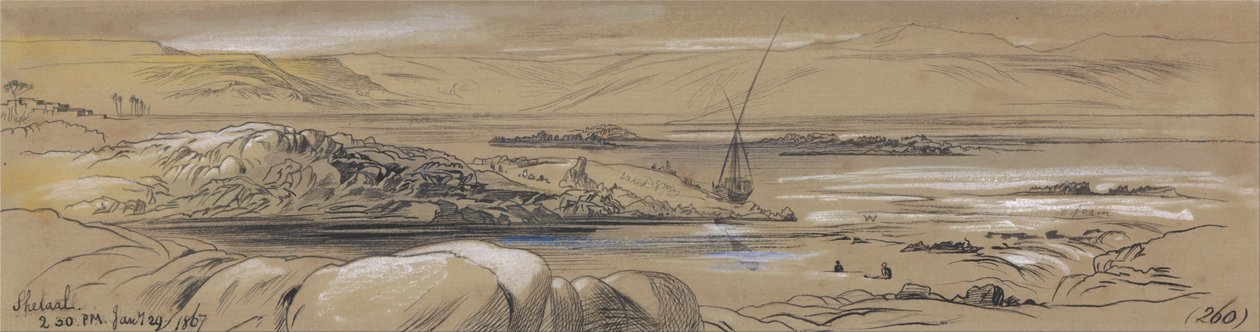 Shelaal, 2:30 am, 29 de enero de 1867 de Edward Lear