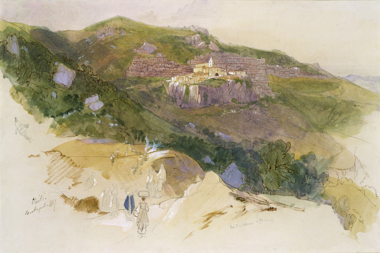 Staiti, Sicilia, 1847 de Edward Lear