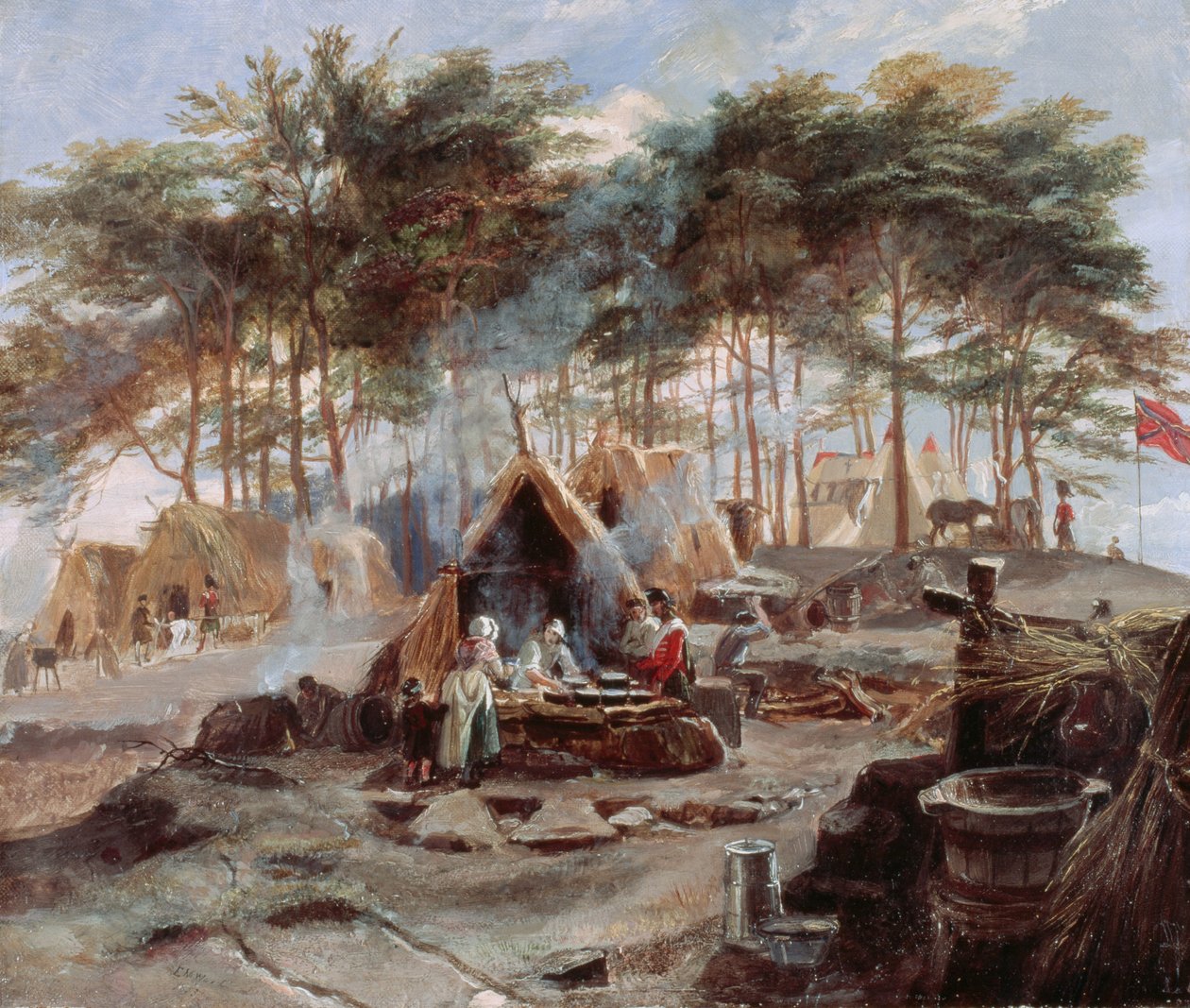 Campamento de Chobham, 1853 de Edward Matthew Ward