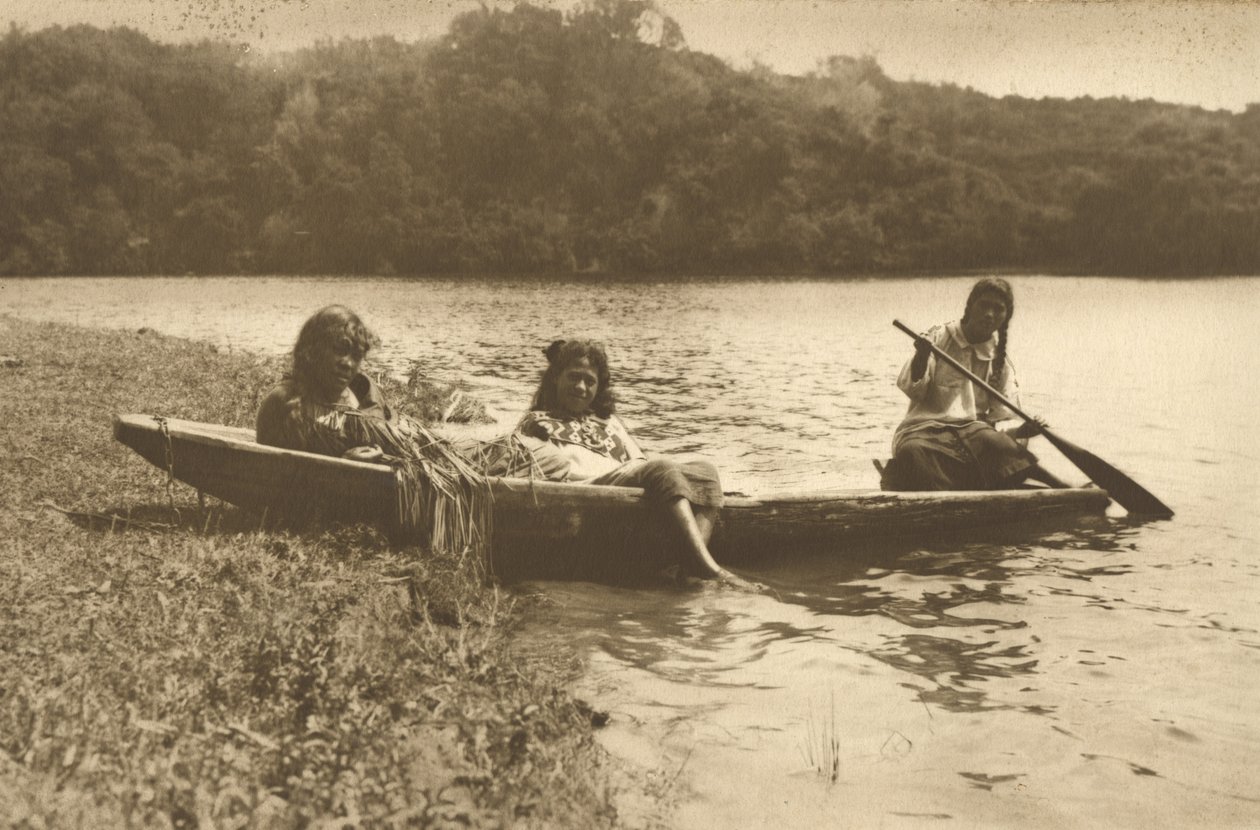 Waka, Lago Rotoiti, c.1915 de Edward Payton