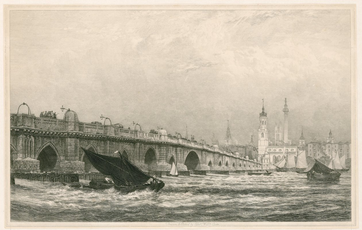 Puente de Londres de Edward William Cooke