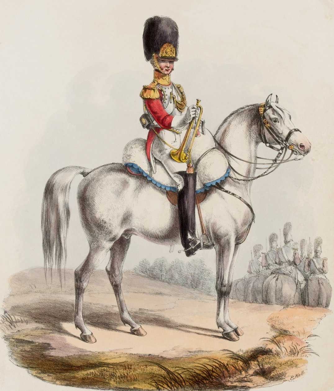 1º Guardias de Vida, Trompetero de Edward (after) Hull