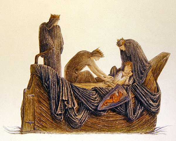 El paso de Arturo de Edward Coley (after) Burne Jones