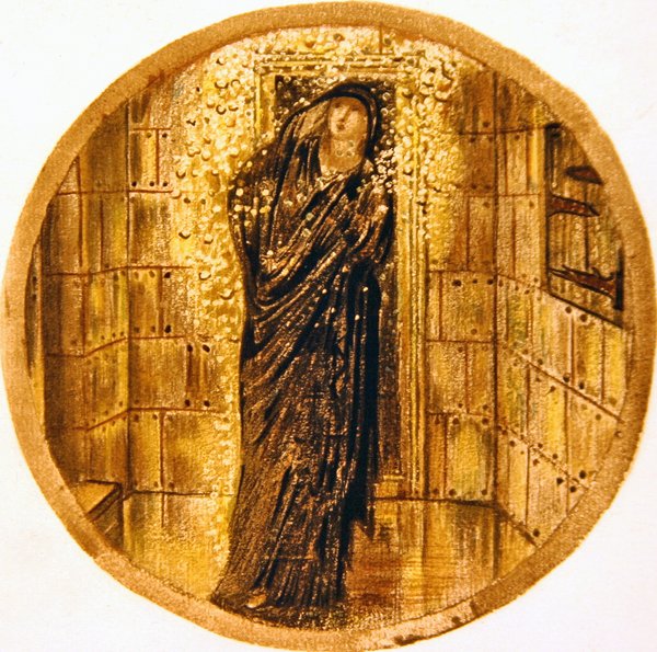 El libro de las flores: XVIII. Lluvia dorada de Edward Coley Burne Jones