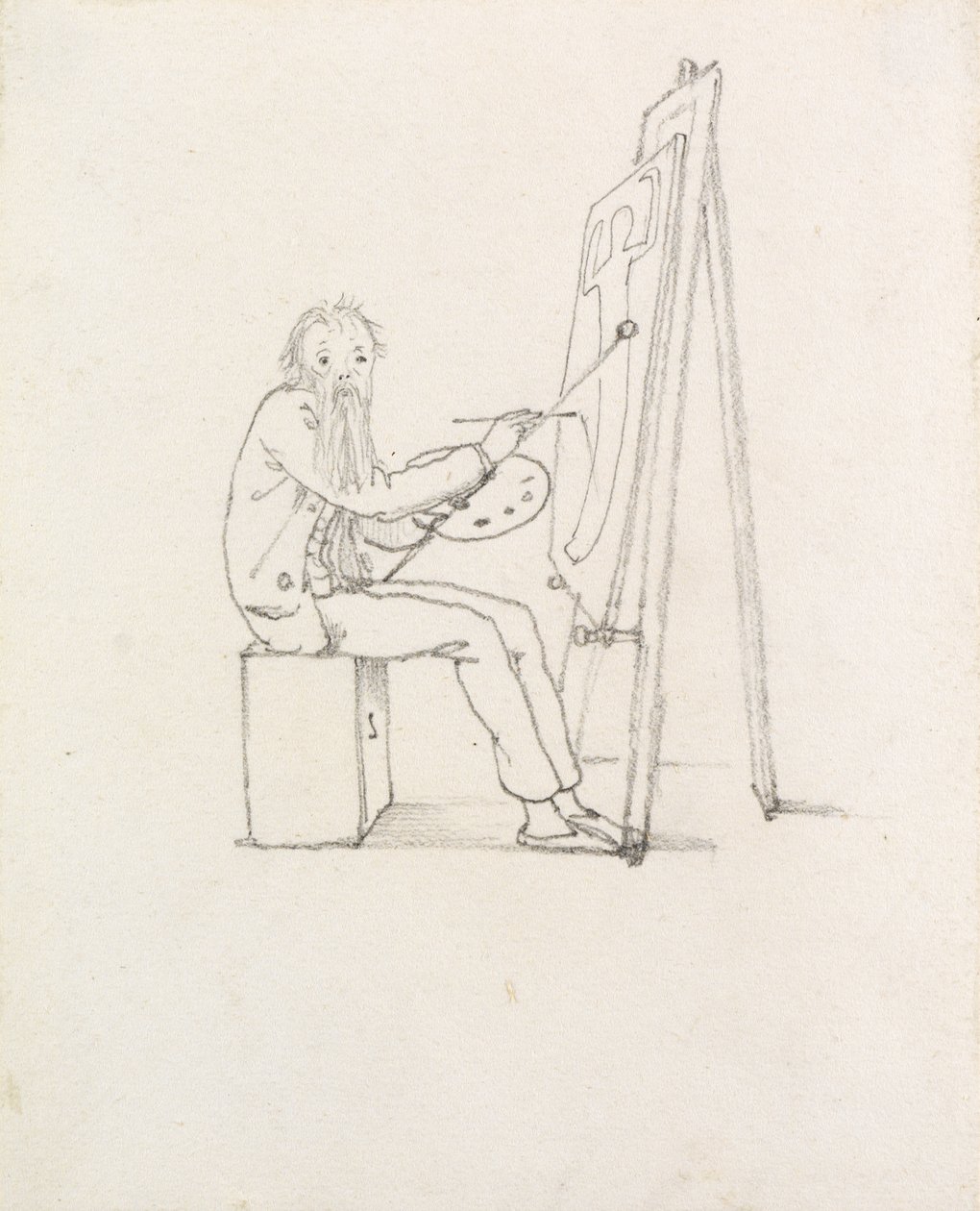 Autocaricatura, 1874 de Edward Burne Jones