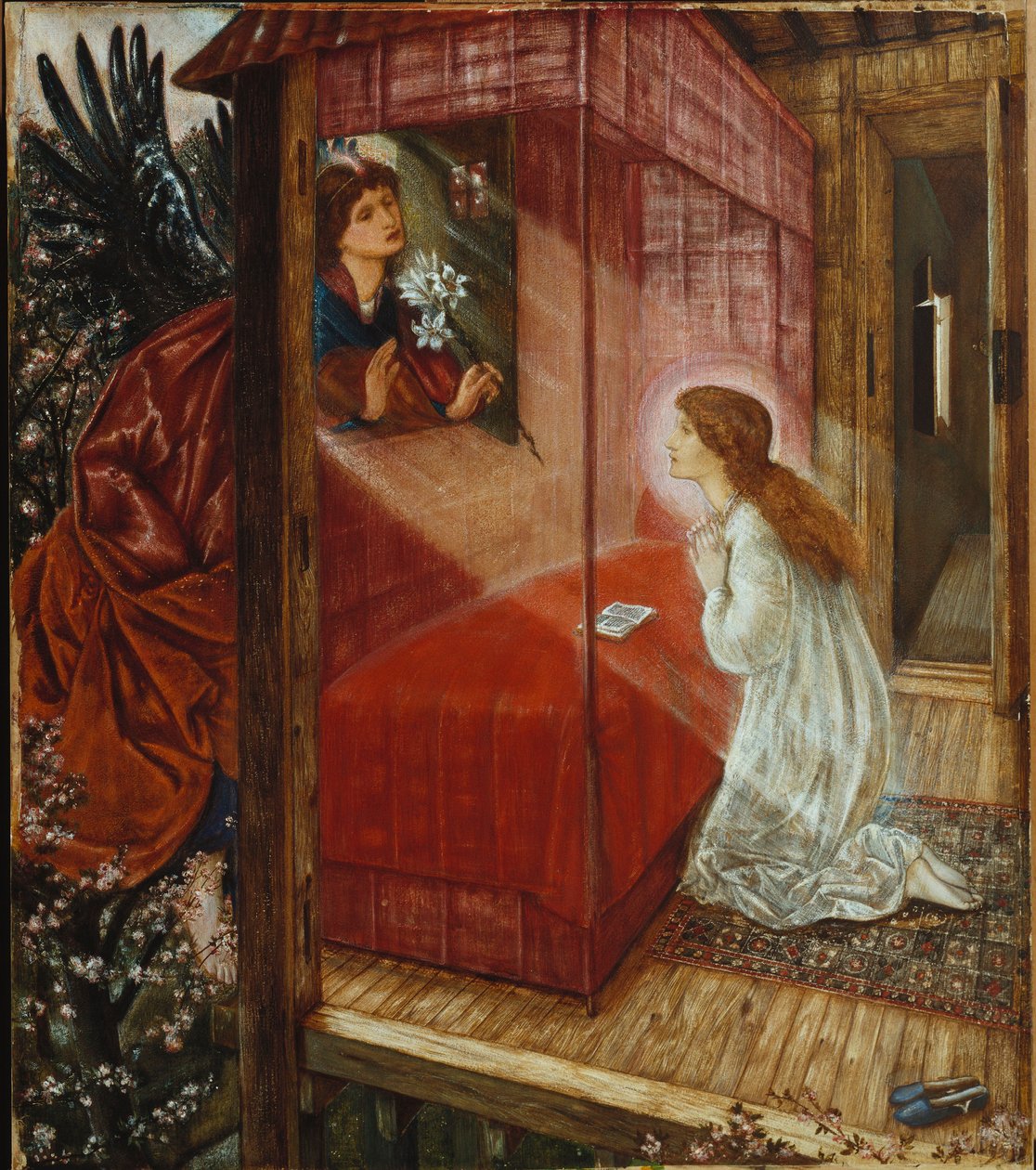 La Anunciación de Edward Burne Jones