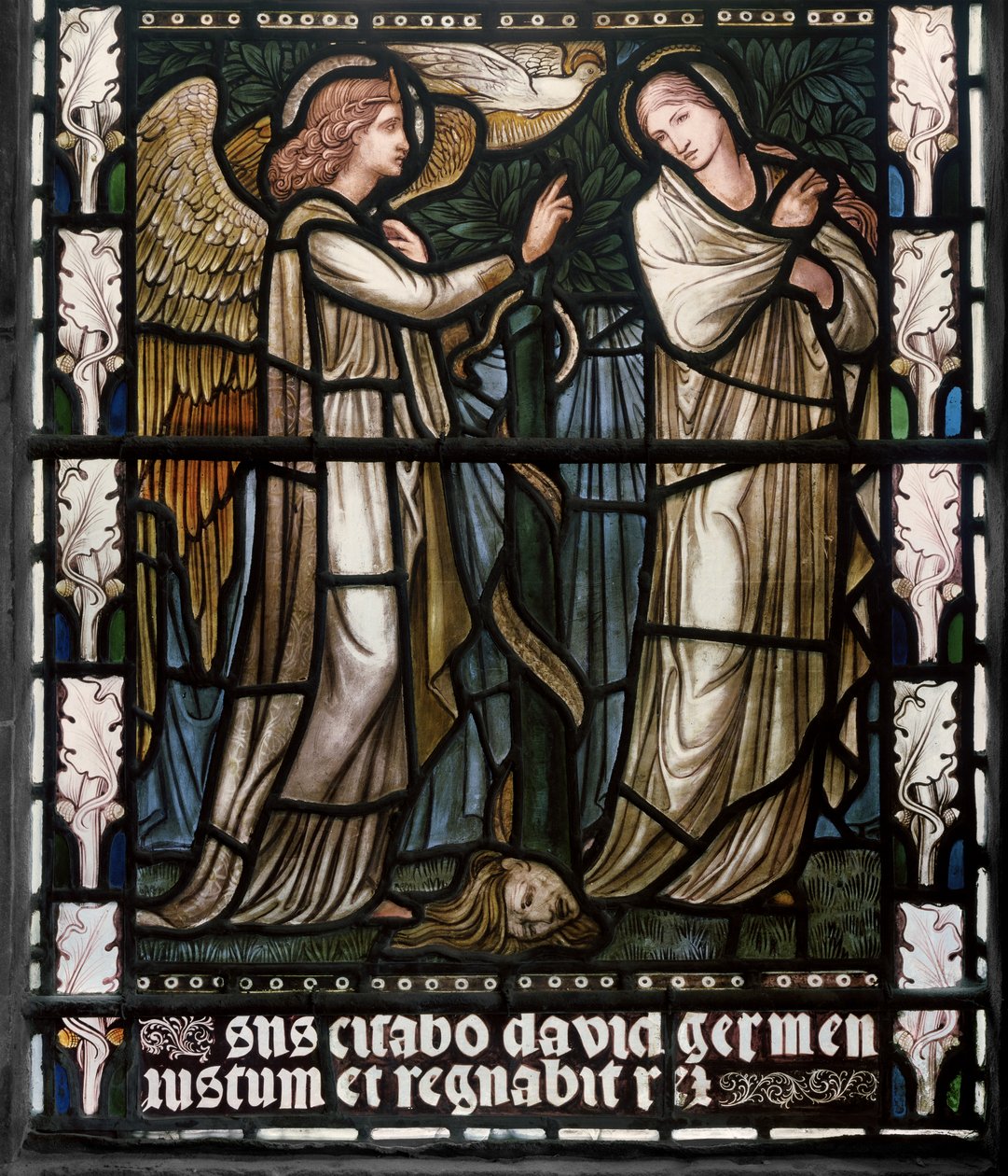 La Anunciación de Edward Burne Jones