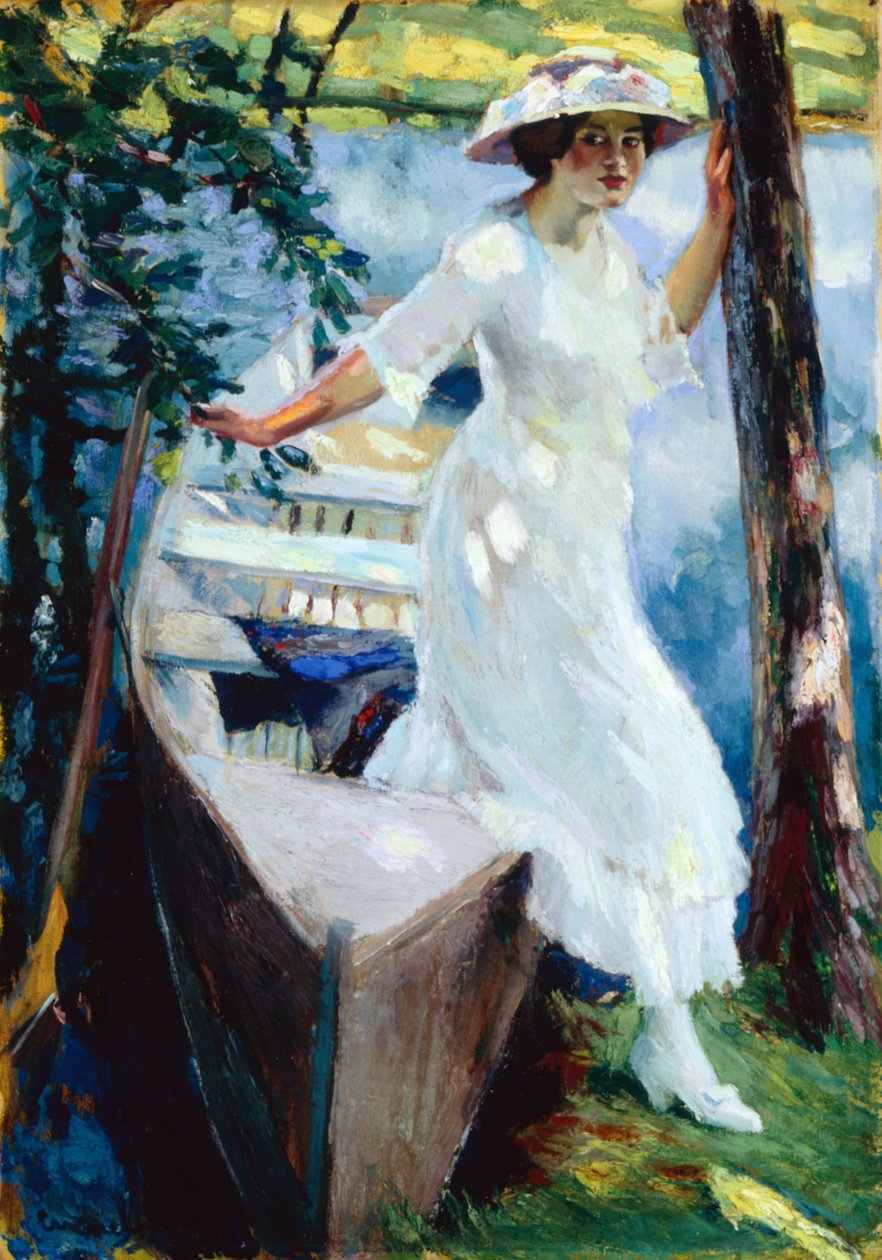 La Cita (óleo sobre lienzo) de Edward Cucuel
