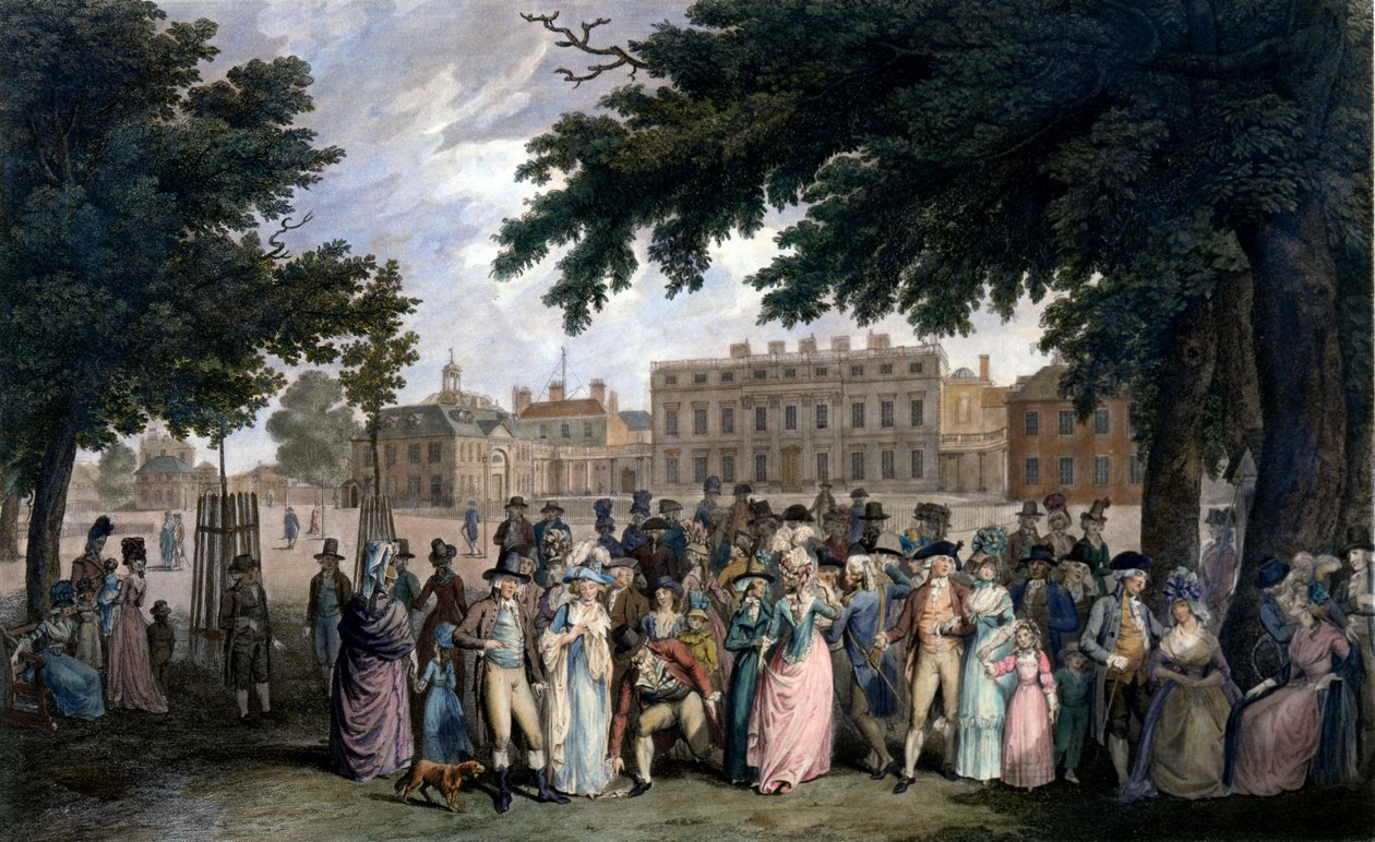 El paseo en St James Park, c.1796 de Edward Days