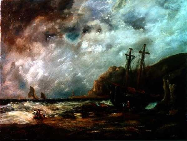 Escena costera de Edward Duncan