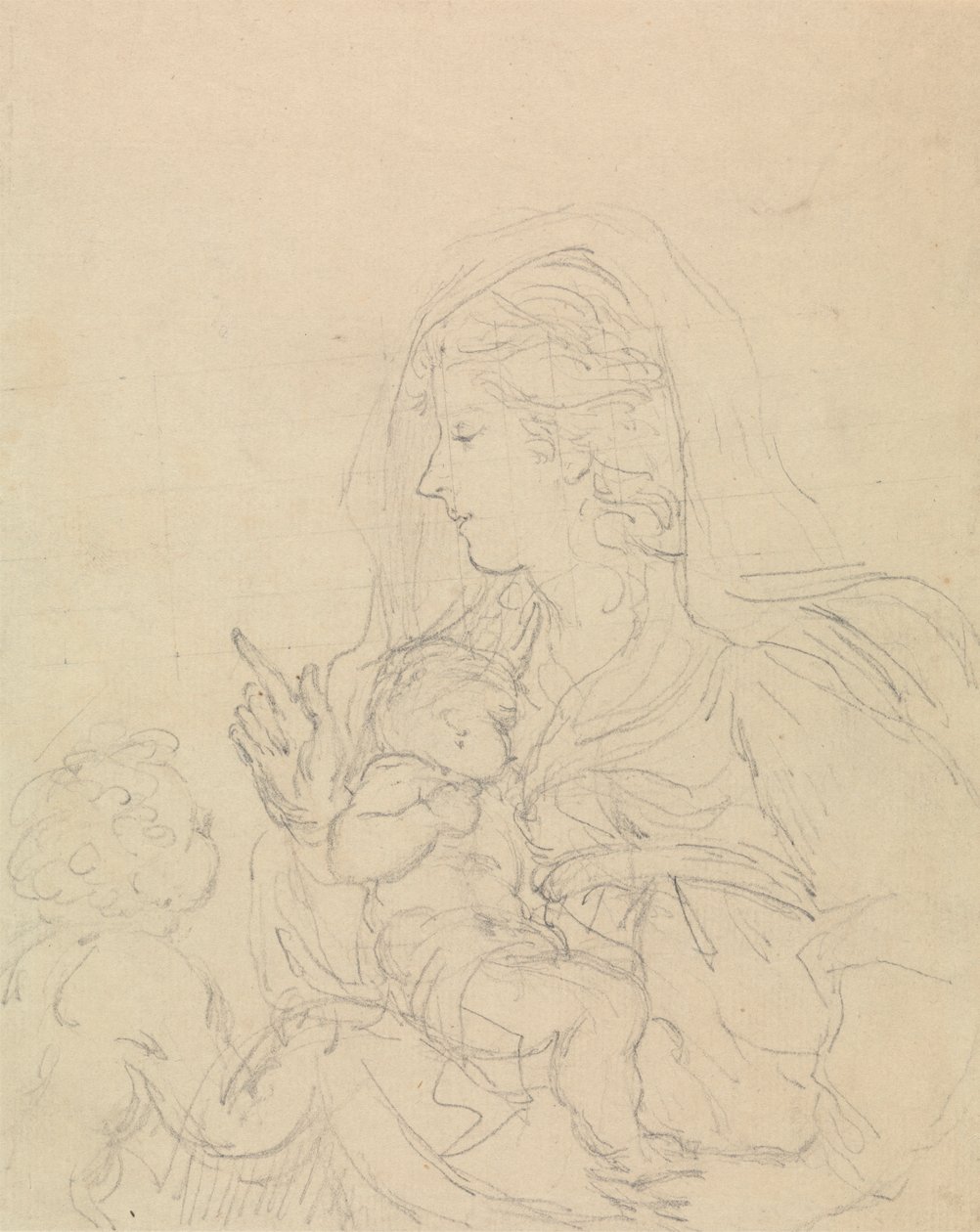 Virgen con el Niño de Edward Francis Burney