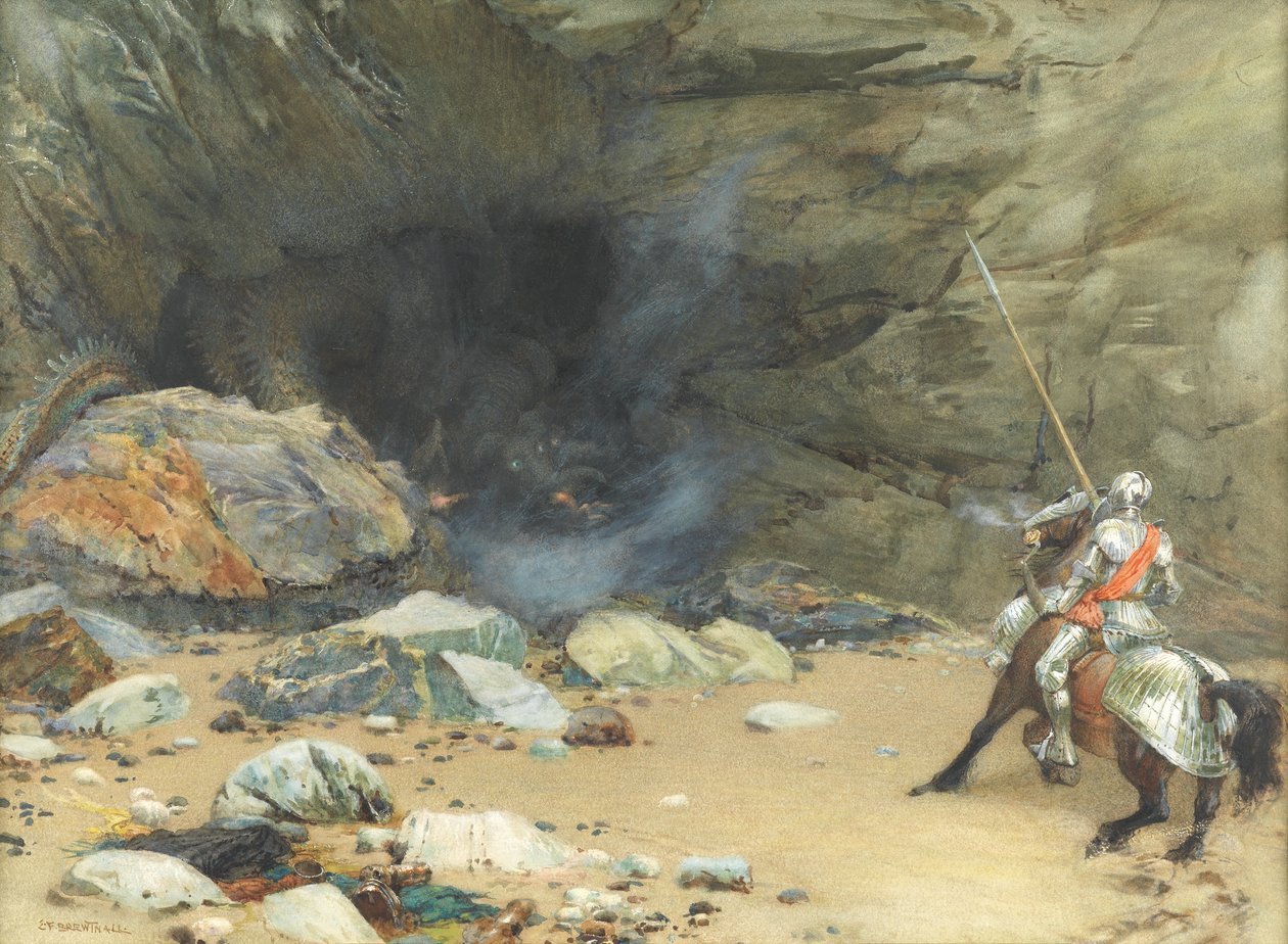 La cueva del dragón de Edward Frederick Brewtnall