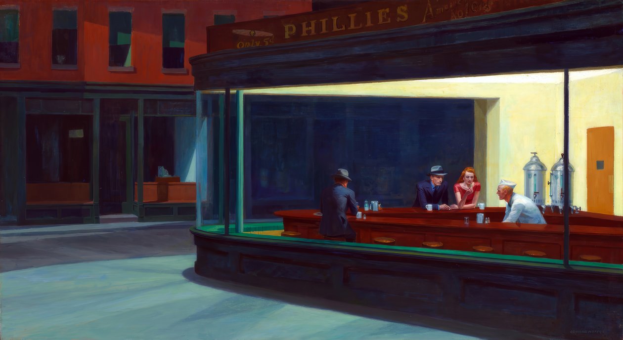 Noctámbulos de Edward Hopper