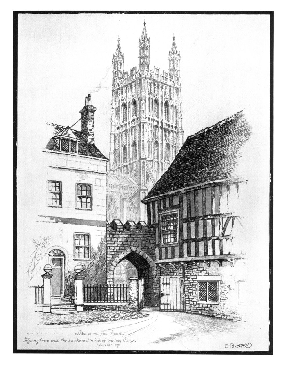 Catedral de Gloucester de Edward J. Burrows