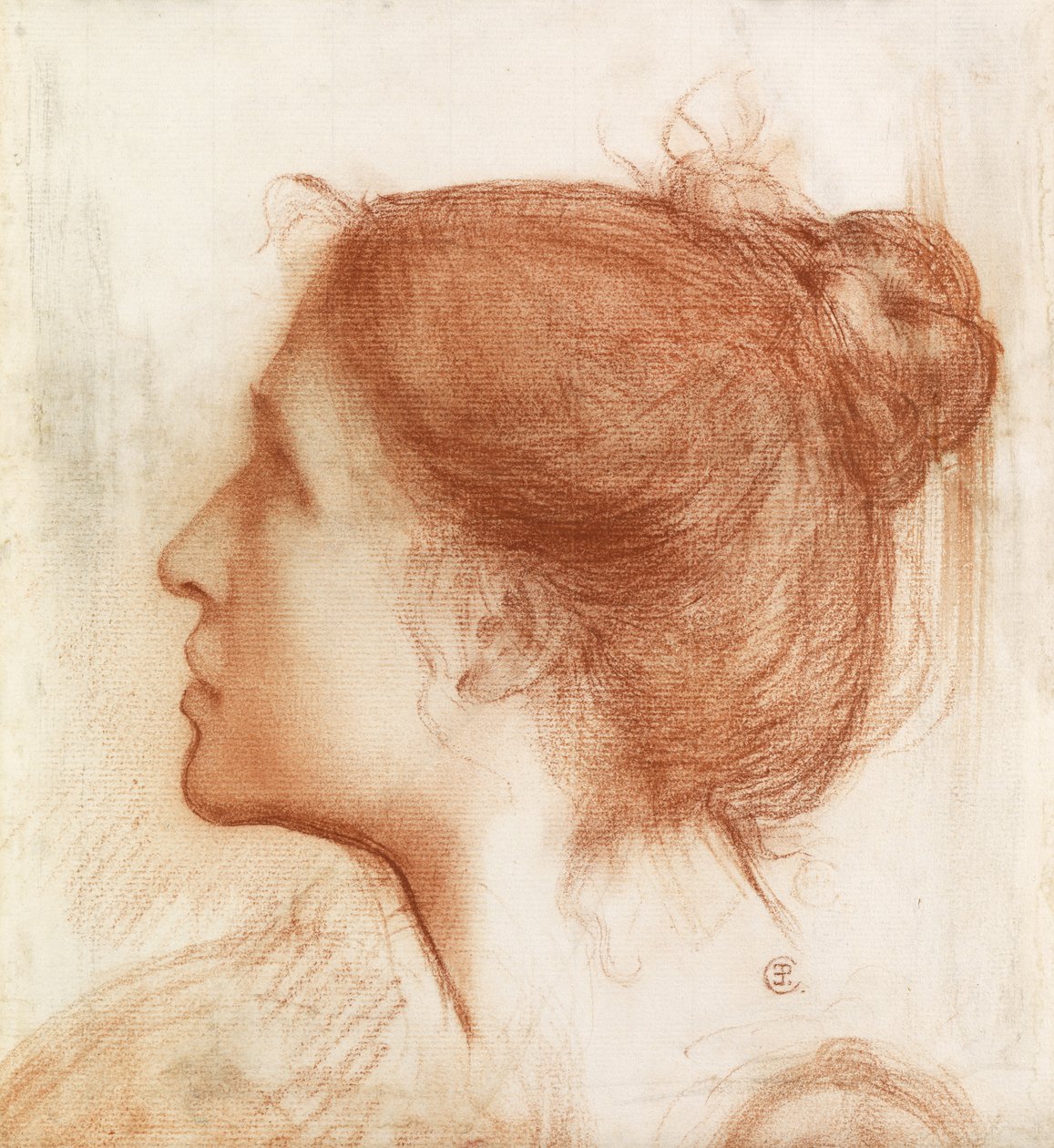 Cabeza de una Mujer de Edward John Poynter