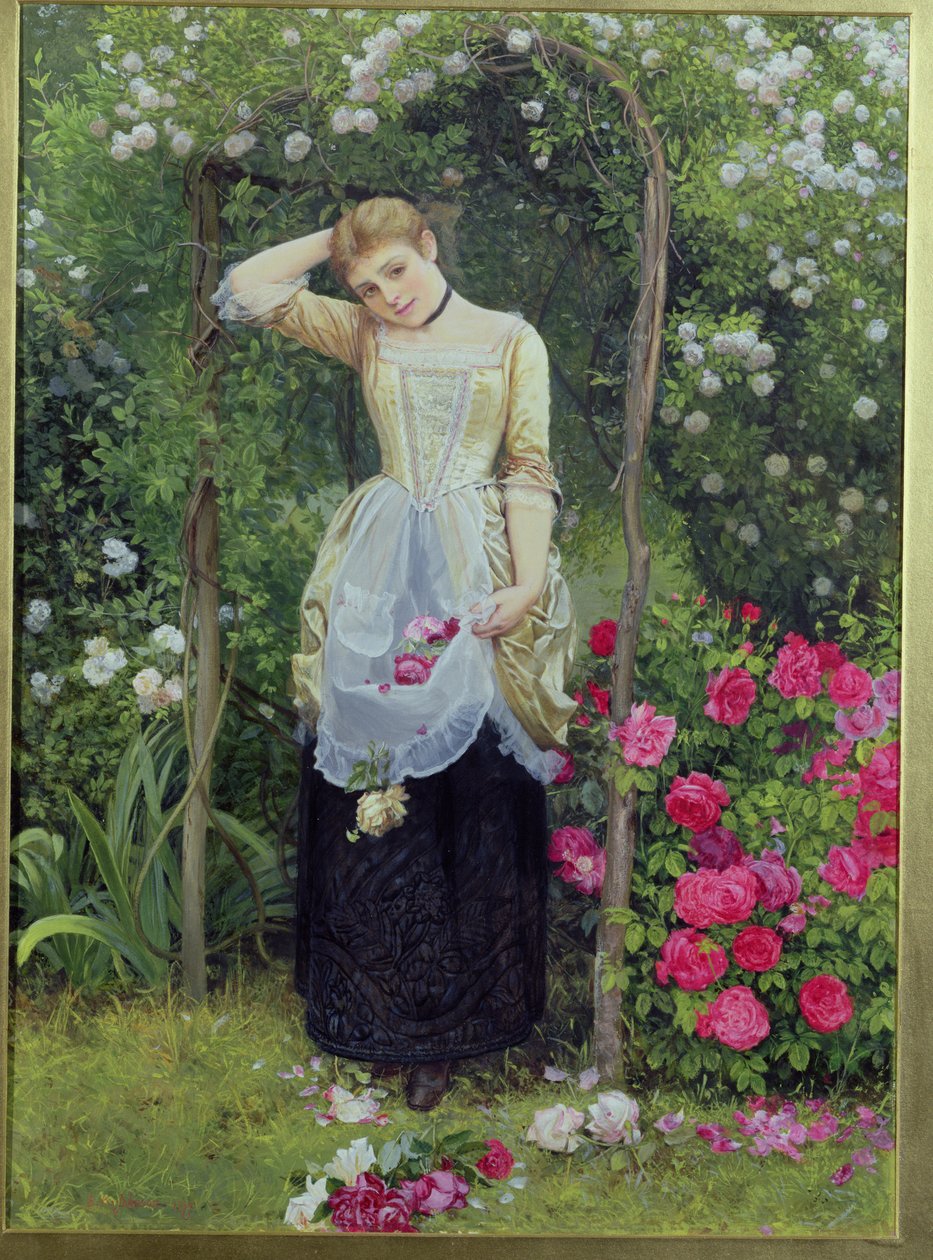 El cenador de rosas, 1877 de Edward Killingworth Johnson