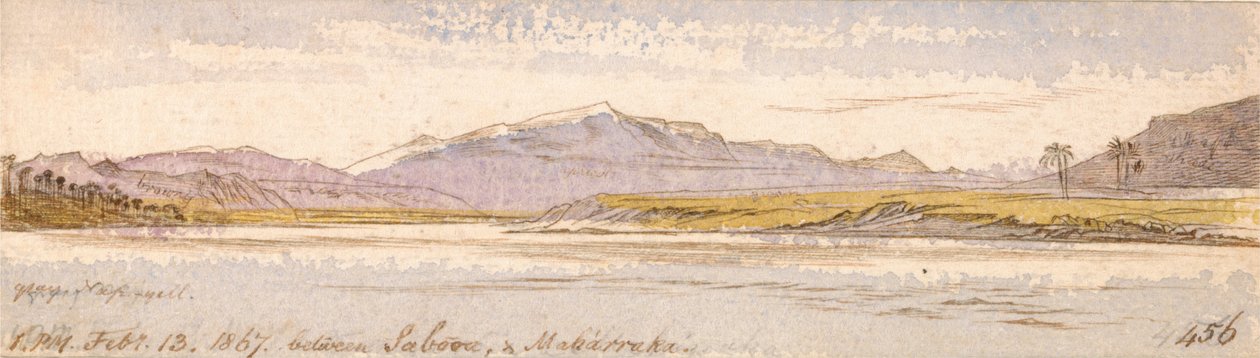 Entre Sabooa y Maharraka de Edward Lear