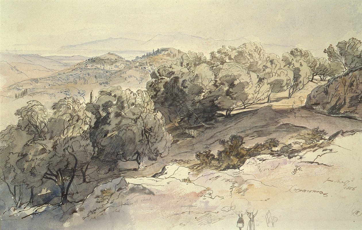 Choripiskopi, Grecia de Edward Lear