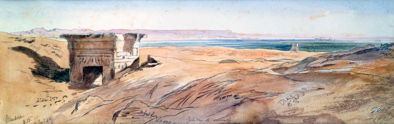 Dendera, 1867 de Edward Lear