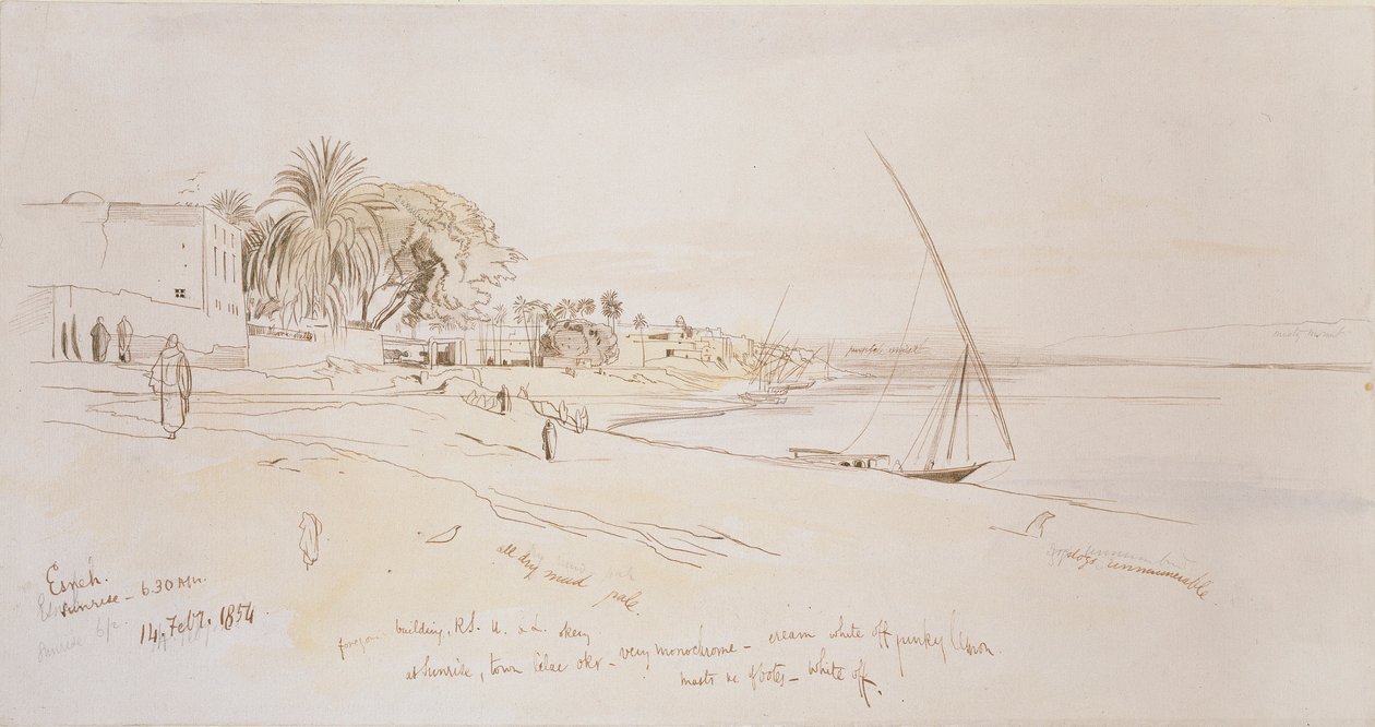 Esneh, Egipto de Edward Lear